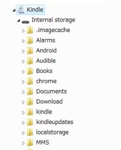 kindleフォルダ